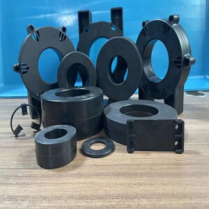 超微晶纳米磁环 非晶铁芯磁环 非晶合金磁环磁芯 黑色护盒底脚