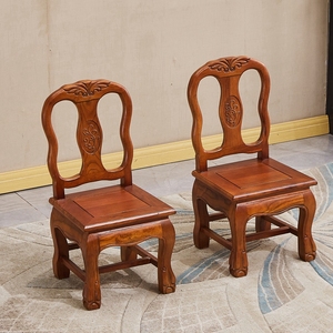 红木小椅子实木靠背椅婚庆小板凳儿童换鞋凳子孙凳家用客厅茶几凳