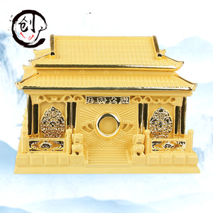 创广手工镀金防水防潮骨灰盒玉石寿材白事用品骨灰棺材寿衣陶瓷缸