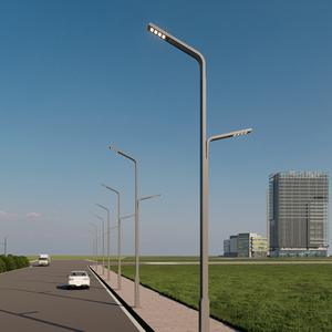 市电路灯6-12米定制市政工程路灯杆超亮户外防水高低双臂高杆灯
