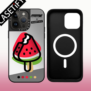 CASETIY镜面磁吸MagSafe西瓜手机壳14promax适用iPhone13/14pro可爱萌系13pro小众高级感苹果11/12女保护套14