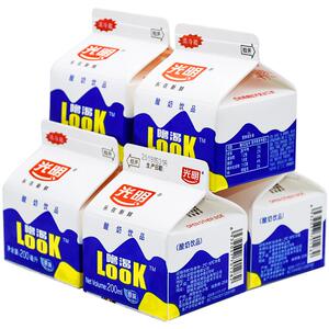 光明酸奶look噜渴酸牛奶饮品咕噜学生早餐原味24盒盒装整箱批特价