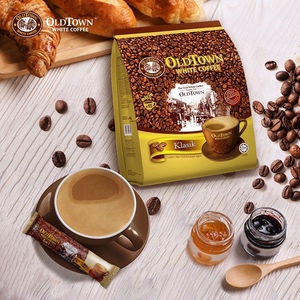 进口官方正品速溶咖啡无糖三合一马来西亚白咖啡榛果味旧街场咖啡