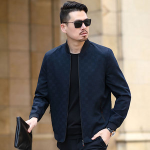 中老年人春装男士外套30岁爸爸中年夹克35薄款40春秋50春季衣服45