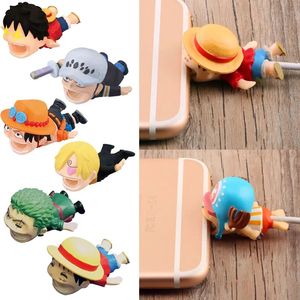 Anime One Piece Kawaii Cable Bite Protector for Iphone Usb C