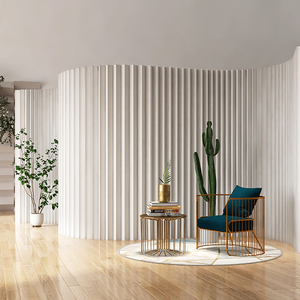 防水纸屏风隔断折叠伸缩办公室活动隔墙美容院隔断展厅直播背景墙