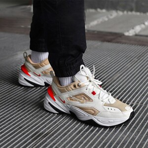 nike air monarch m2k tekno 耐克宇航员白褐色老爹鞋av4789-102