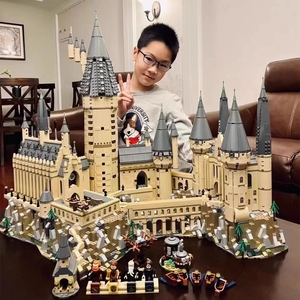 哈利波特魔法学院乐高霍格沃兹城堡积木男孩子高难度益智拼装玩具