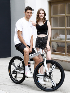 喜德盛折叠山地自行车男式新型变速单车公路赛车24寸26青少年女学