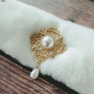 卧兔抹额可爱保暖抹额王熙凤女头饰古风汉服宫廷卧兔儿红楼梦昭君