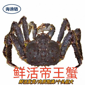 【活发】鲜活帝王蟹3-5斤特大螃蟹中秋宴请送礼皇帝蟹
