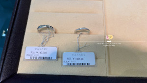 日本代购直邮 TASAKI PT铂金 流线型钻石 对戒 戒指婚戒INFINITA