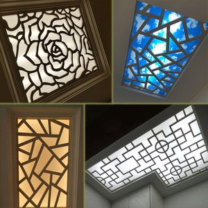 雕花板pvc镂空花格欧式走廊过道吊顶装饰玄关背景墙中式实木隔断