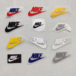 耐克字母烫画商标logo运动服标志图案热转印花耐水洗胶印pu布贴纸