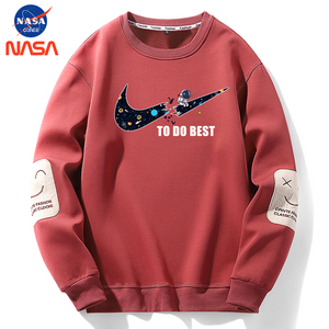 000人付款淘宝耐克nike专柜同步nasa宇航员星球联名系列印花情侣卫衣