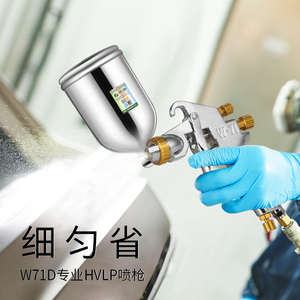 美国进口正品藤原气动喷漆枪w-71d家具油漆喷枪涂漆汽车高雾化涂
