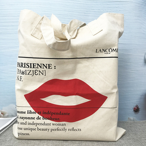 兰蔻帆布包大容量单肩包购物袋环保袋出行收纳袋手提包专柜赠品潮