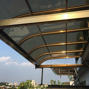 00凡界商贸淘宝铝合金雨棚遮雨遮阳棚大水槽防水防飘雨小院户外天台