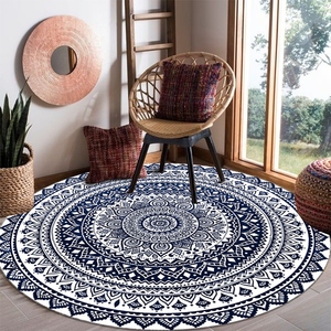 波西米亚地毯客厅茶几圆形北欧风曼陀罗民俗复古摇篮电脑椅垫地垫