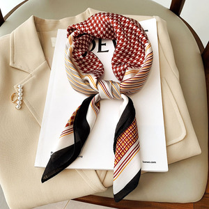 适用于爱马仕新款春秋丝巾小方巾女韩国百搭装饰衬衫西装职业时尚