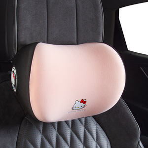 可爱创意凯蒂猫车载座椅记忆棉护颈枕精致卡通汽车用头枕颈枕靠枕