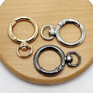 金属环饰品挂件钥匙圈环扣合金弹簧圈圆形开口环包包装饰五金配件
