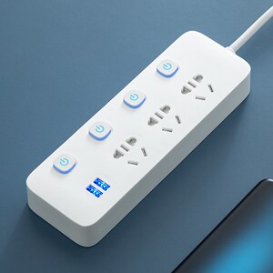 日本松下多用插板带线学生宿舍插排多插位多功能插座面板多孔家用