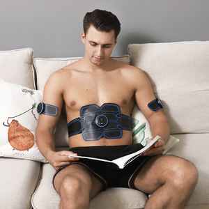迪卡侬智能健身仪数显充电腹肌贴 EMS健腹器家用懒人肌肉贴按摩健