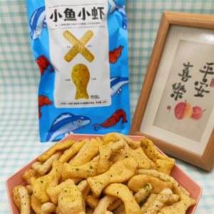 领航小鱼小虾32g膨化食品海苔味虾条休闲怀旧零食琅琅脆宿舍