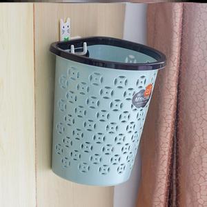 可以挂的垃圾桶室内半圆形厨房创意可挂式收纳篮子简约塑料收纳筐