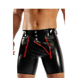Fun and Sexy Men's Lacquer Leather Shorts 情趣性感男漆皮短裤