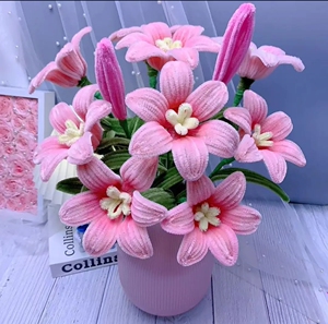 手工百合花材料包diy