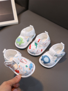 婴儿布鞋学步前软底春秋款6到12月男女宝小幼儿0-1岁手工千层底