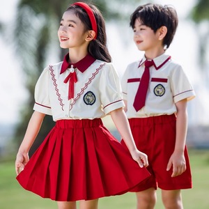 小学生夏季班服合唱服六一节宝宝表演服舞蹈服诗歌朗诵毕业照服装