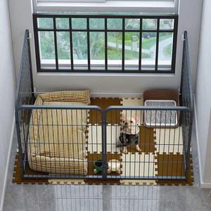 狗狗围栏中大型犬超大不锈钢狗的生活用品金毛家用室内加高狗笼子