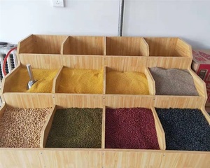 超市米斗四方米粮桶五谷杂粮展示柜散称食品货架米柜米面架粮食柜