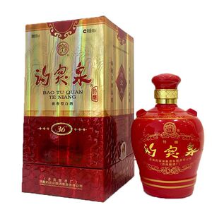 【整箱】山东特产趵突泉白酒36度精品 490*6瓶整箱装