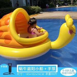 婴幼儿水上浮床儿童泳圈浮力垫宠物小船浮排宝宝泳池充气坐椅沙发