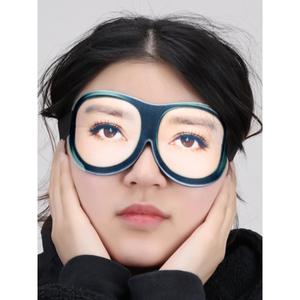 眼罩睡眠专用女士睁眼睡觉神器上课开会假眼睛3d立体创意搞怪个性