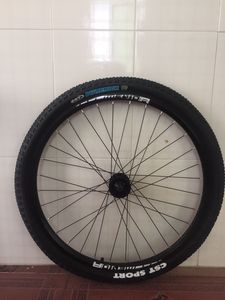 美利达公爵600公爵700 650轮胎32孔轮圈正新轮胎