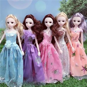 30厘米娃娃衣服换装芭比公主婚纱裙套装女孩儿童过家家梦幻玩具