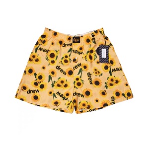 drew house drewhouse 笑脸夏威夷风满印向日葵雏菊 男女休闲短裤