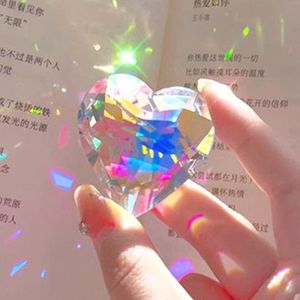太阳捕手棱光镜光之立方合色爱心宝石水晶球玻璃折射五彩透光摆件