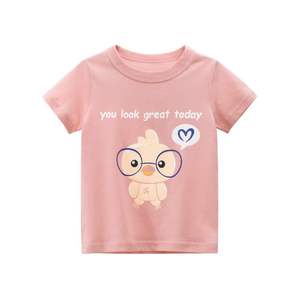 韩版童装夏季新款厂家直销宝宝短袖T恤可爱 女童上衣孩子衣服代销