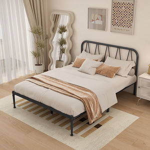 自然艺和欧式铁艺床不锈钢现代简约单人铁床儿童出租屋双人铁架床