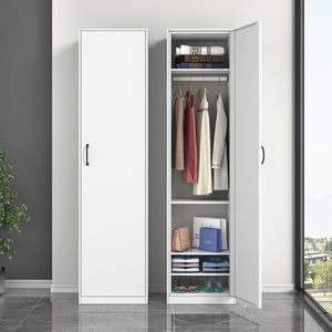 私人物品储物柜钢制加厚单门更衣柜带锁拆装独立储物柜铁柜