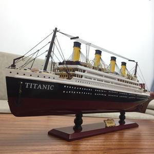 泰坦尼克号模型木质船模型摆件仿真邮轮游轮大型轮船装饰复古礼品