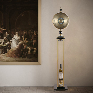 美式创意客厅落地钟欧式古典静音家用大立钟创意复古立式装饰摆件