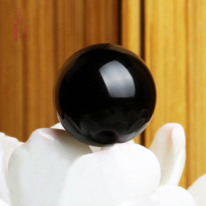 天然黑玛瑙散珠手工diy手串配珠手工串珠黑色圆珠子手链饰品配件