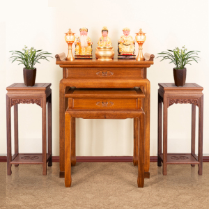 花梨色金丝檀木实木供桌香案家用神台新中式案台条案供台佛台方桌